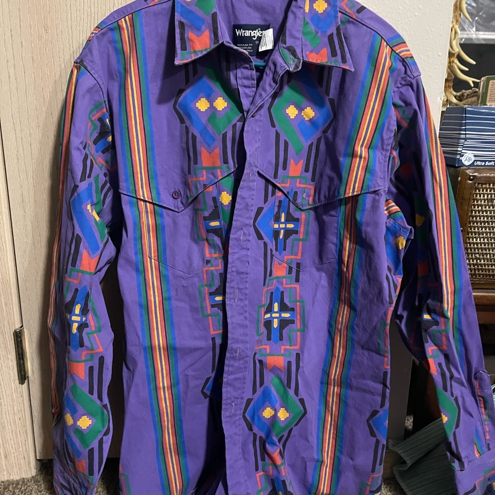 Vintage wrangler western button up